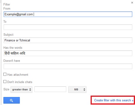 Gmail Filter and Label